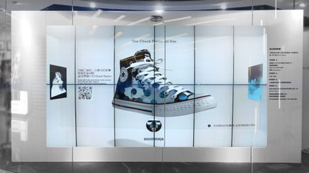 CONVERSE互动橱窗 自己制作独一无二的鞋子