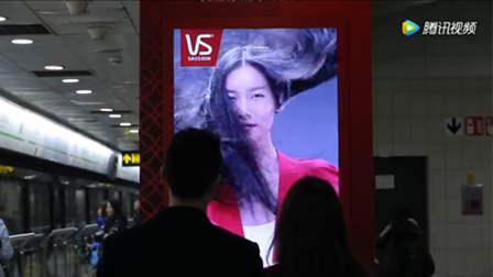 沙宣地铁创意广告视频 头发随风飘动效果逼真！