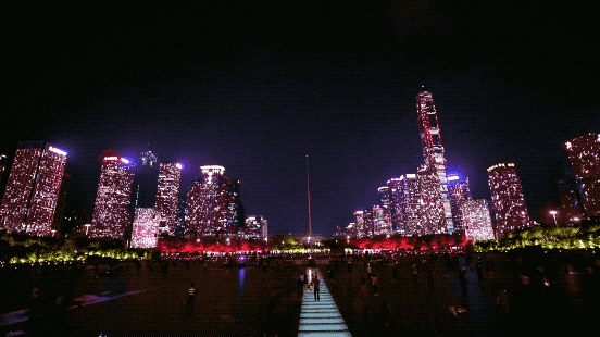 十一假期，这些灯光大秀，你都打卡了吗 15.gif