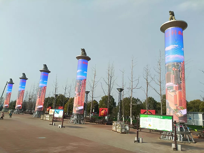 巴科光电LED圆柱屏助力安徽宿州智慧城市建设 3.webp.jpg