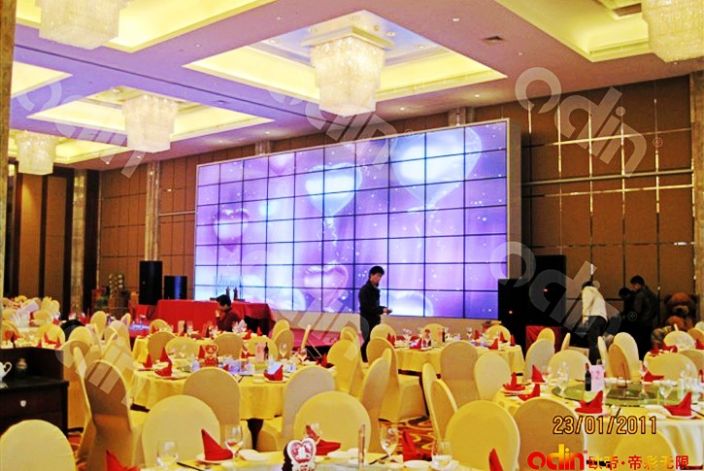 绍兴东方御花园酒店lcd液晶拼接墙_南京欧帝科