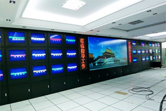 河南商丘市公安局dlp拼接墙大屏幕系统