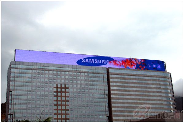 香港维多利亚港三星户外全彩LED显示屏_深圳