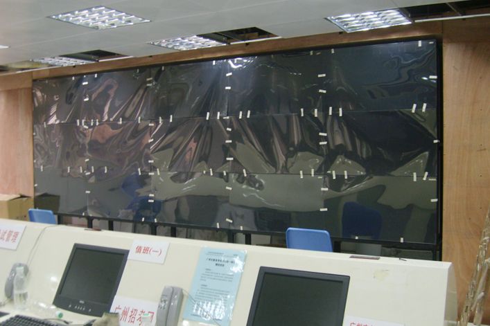 广州教育考试局窄边液晶拼接大屏幕显示系统_
