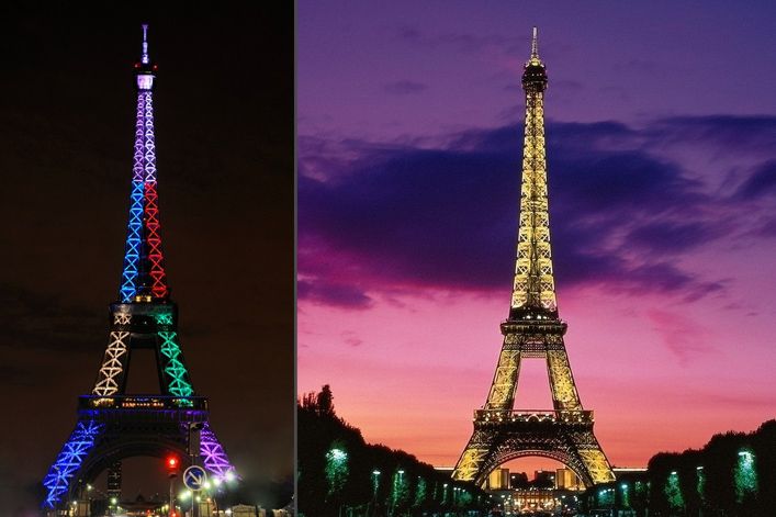 法国艾菲尔铁塔装饰led照明工程_广州市雅江光