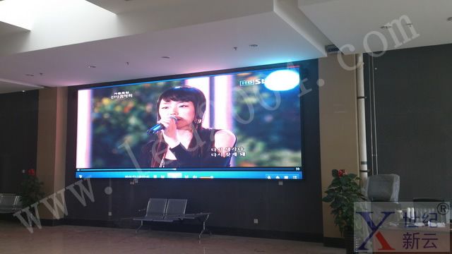 首都机场出入境快件处大厅室内led显示屏_北京