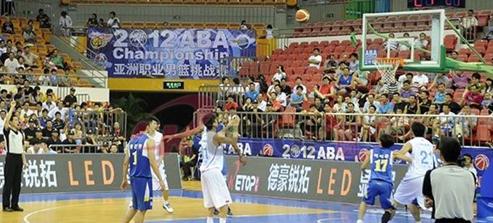 亚洲职业男篮挑战赛室内全彩LED显示屏_深圳