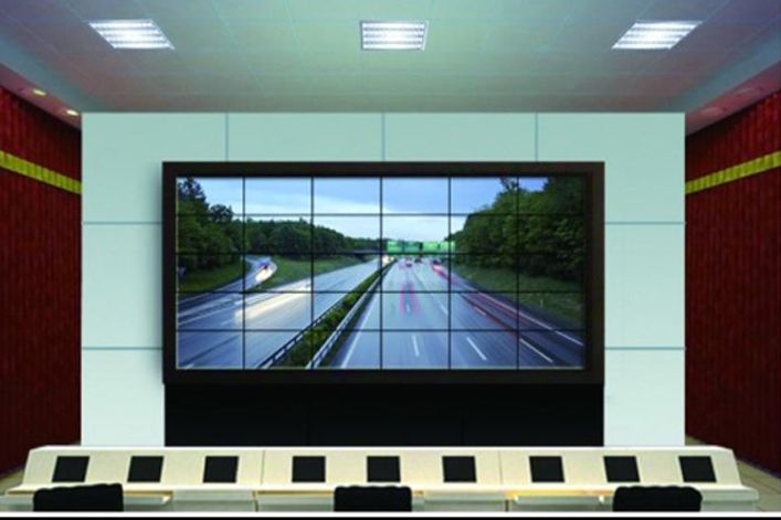 电厂LCD液晶拼接墙显示系统_南京酷彩数码科