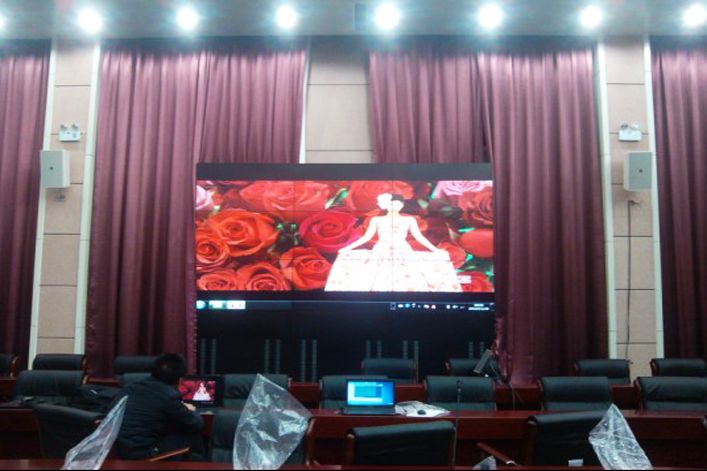 长治市襄垣县潞安集团液晶拼接屏大屏幕_浩博