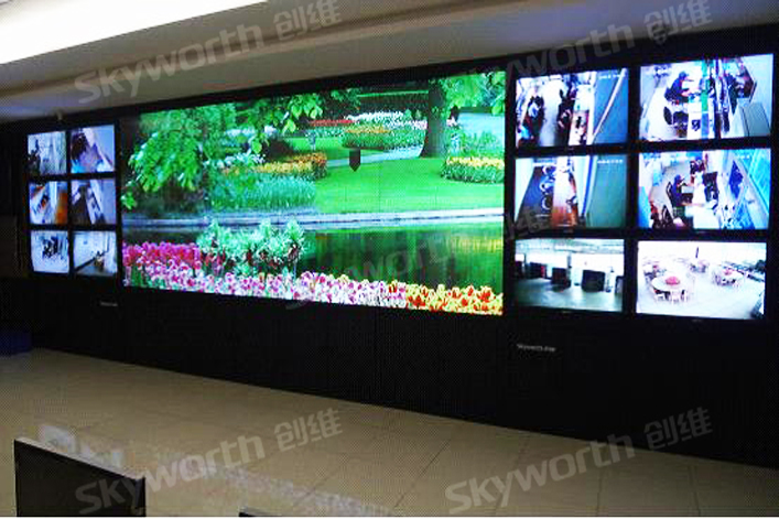 广东珠海拱北海关监控中心DLP拼接屏_创维群
