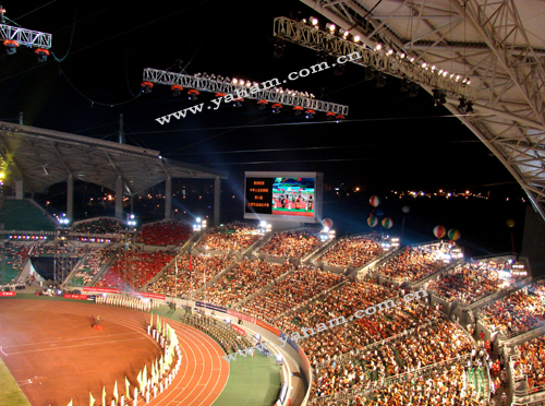广州大学城体育馆户外全彩LED显示屏大屏_深