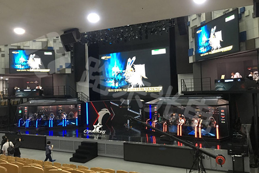 韩国TBS电视台直播大厅室内LED显示屏_上海